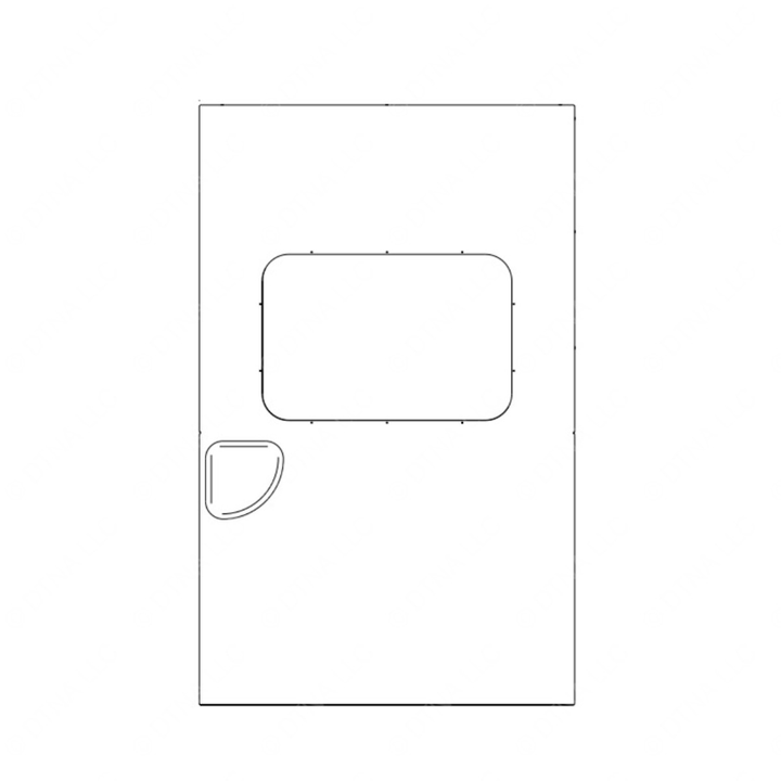 TBB 168668 LIFT DOOR ASM., W/RECESS PANEL, 44X68 L