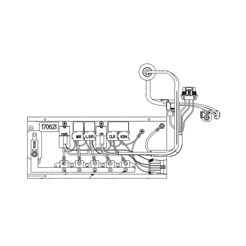 TBB 170621 CONTROL PANEL ASSY, A/C, EM W/CM CARRIE