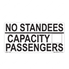 TBB 171711 LABEL, NO STANDEES / CAPACITY, BLK/WHT