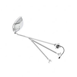 TBB 172024 MIRROR ASM, HEATED, FLAT, STAINLESS, RS