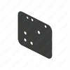 TBB 172086 PLATE BACKING TRACKBAR INNER A/L EF