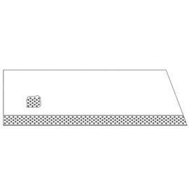 TBB 172898 STEP TREAD, 2ND, NON-METALLIC, BLACK PE
