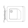 TBB 173495 LCK SEDAN DR PADDLE LATCH SINGLE BOLT
