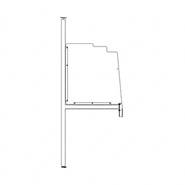 TBB 173965 STANCHION PANEL ASSEMBLY, TINTED ACRYLI