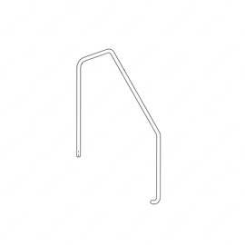 TBB 174005 ASSIST RAIL, R.S., 1IN O.D., FRONT ENTRA