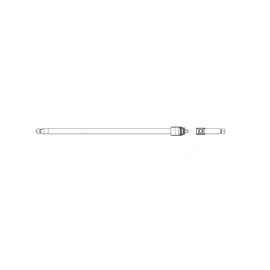 TBB 174329 SEAT BELT, RETRACTOR, BLACK, FIXED BUCK