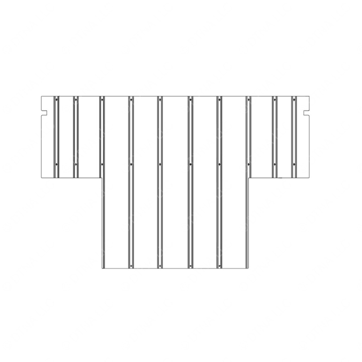 TBB 175381 FLOOR SHEET, CORRUGATED STEEL 2ND, GM 0