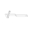 TBB 175628 HANDLE INTERIOR LS BLK EMERGENCY DR C2