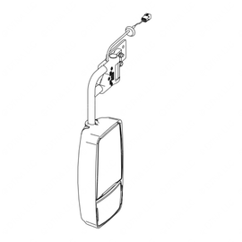 TBB 176076 MIRROR ASM,NON HTD,MANUAL,S/S,LS,SYS A