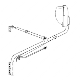 TBB 176085 MIRROR ASM, NON HEATED,S/S,LS, SYS B,EFX