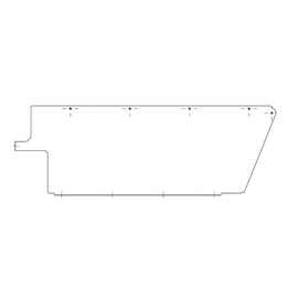 TBB 177788 MODESTY PANEL, 30 INCH, RIGHT SIDE WITH