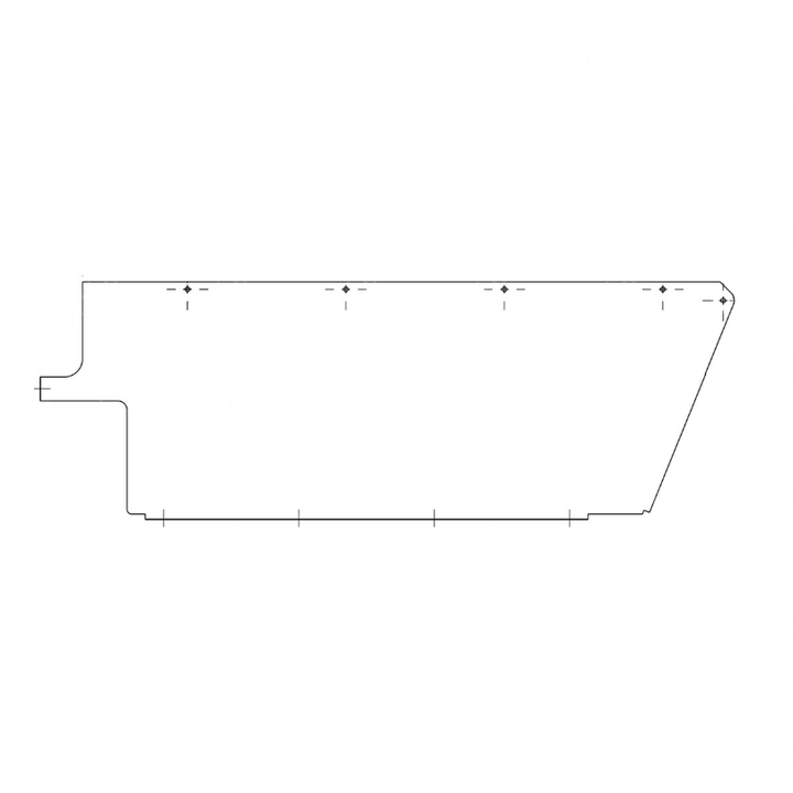 TBB 177790 MODESTY PANEL, 36 INCH, RIGHT SIDE WITH