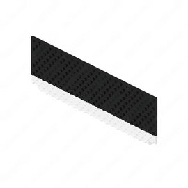 TBB 178008 STEP TREAD, BLACK PEBBLED, WHITE NOSING