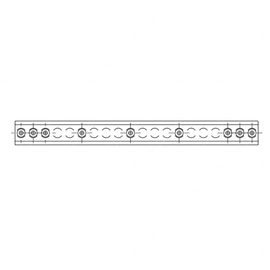 TBB 178803 TRACK, FLANGE, EXTRUDED ALUMINUM, BUTTO