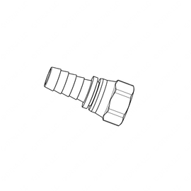 TBB 180299 CONN-HOSE BARB,N08,DUAL SWIVEL