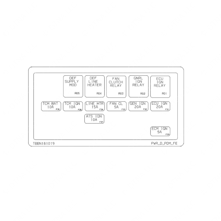 TBB 181019 LABEL-ELEC PDM,CHAS,HDX,FE