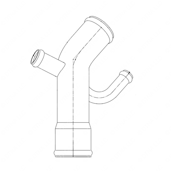 TBB 181259 PIPE-LWR RAD,FROM CLR,ISB13,AL