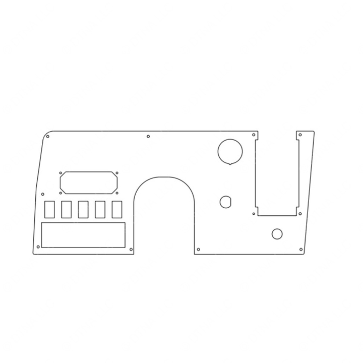 TBB 181552 DASH PLATE, UPPER, MVP-EFX 2010 WITH NO