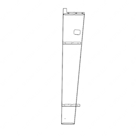 TBB 182053 ENTRANCE DOOR POST, WELDED ASM, SRW, GM