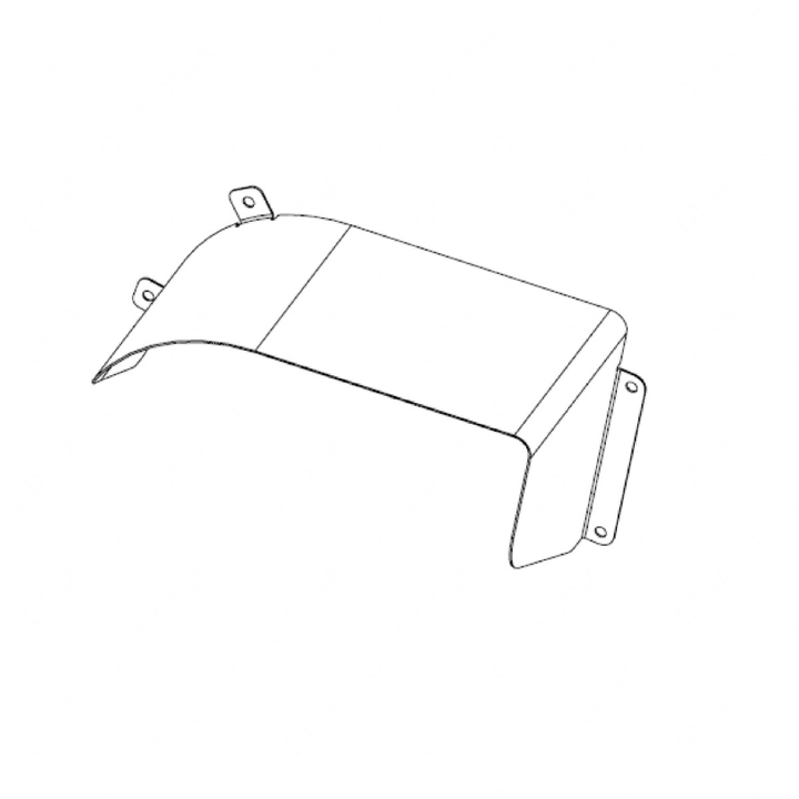TBB 182321 VISOR WARNING LIGHT REARLEFT SHEET METAL