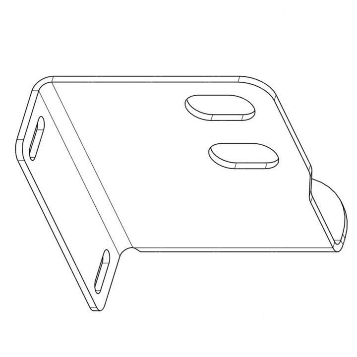 TBB 183019 BUMPER MOUNTING BRACKET, RS, W/ TOW HOO