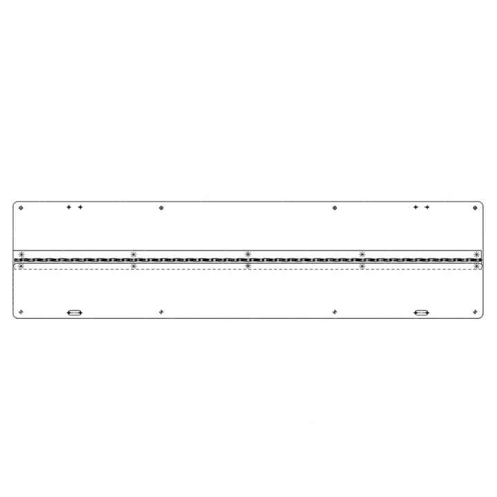 TBB 184255 DESTINATION SIGN, WELDMENT, SCHOOL BUS/