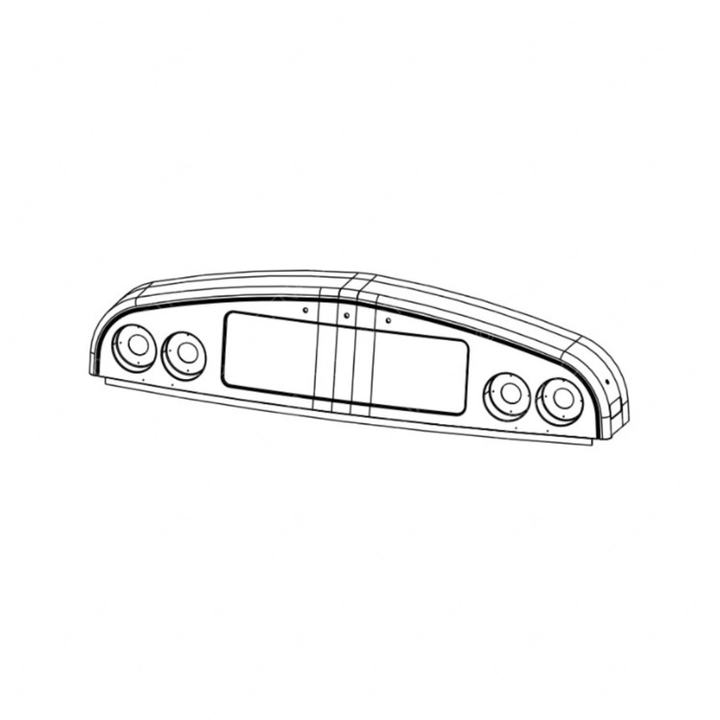 TBB 184395 ROOF CAP ASSEMBLY, FRONT, 8 LIGHT SYSTEM