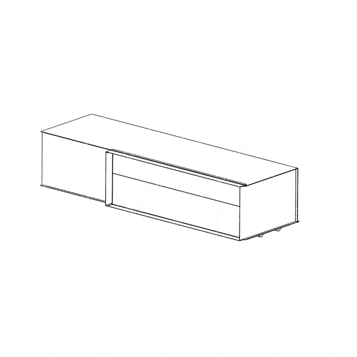 TBB 184676 LUGGAGE BOX, 3 WDO, TALL HT