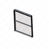 TBB 185193 WDO 40", LAM CLR, 12" STOP
