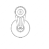 TBB 185269 TNSR-PULLEY, 05G/05K COMPRESSOR, 6 INCH
