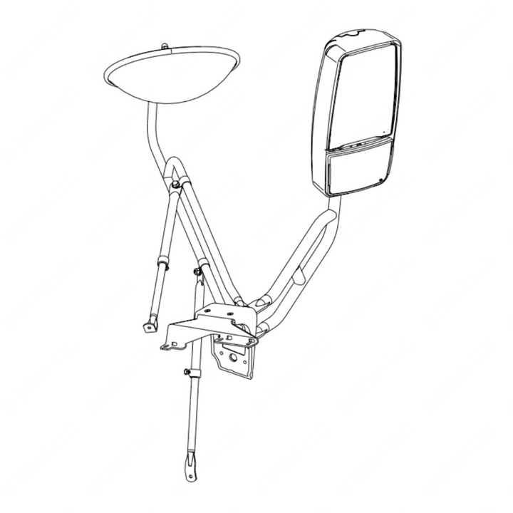 TBB 185787 MIRROR ASM, HEATED, MANUAL, RS, SYSTEM