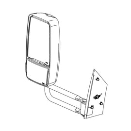 TBB 185794 MIRROR ASM, HEATED, MANUAL, LS, STAINLE
