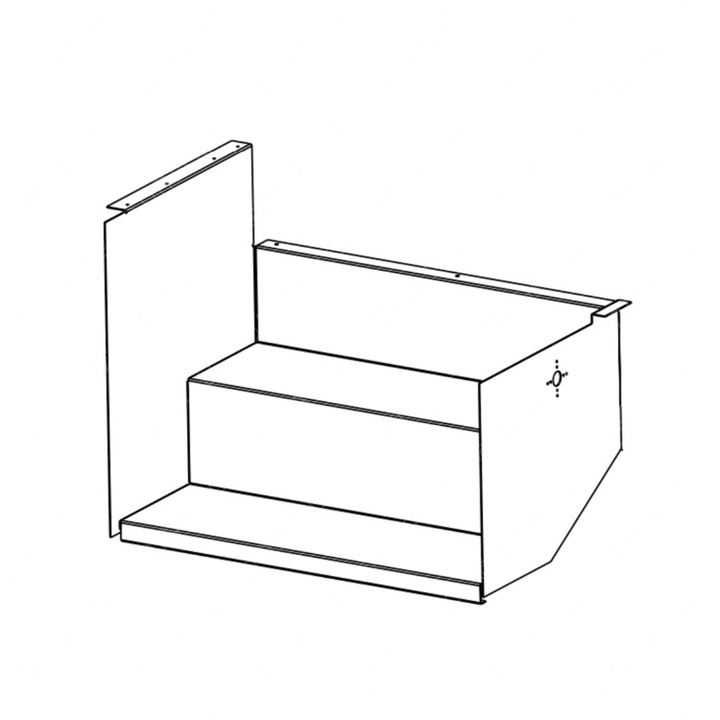 TBB 185891 STEPWELL ASSEMBLY, STAINLESS, RAISED FL