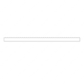 TBB 188624 STEPWELL NOSING, RIBBED, WHITE, FLOOR L