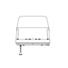 TBB 194527 SEAT ASSEMBLY, S3B 39",WALL LS,RESTRAIN
