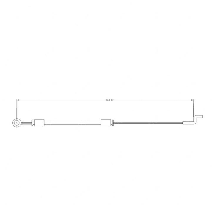 TBB 196316 CONTROL CABLE, EXTERIOR RELEASE, MANUAL