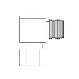 TBB 197388 REFRIGERANT FITTING 3/4 BLK 90 ADAPTOR
