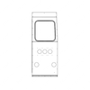 TBB 206476 PANEL REAR, RS, NO LICENSE, W/4" BACK UP