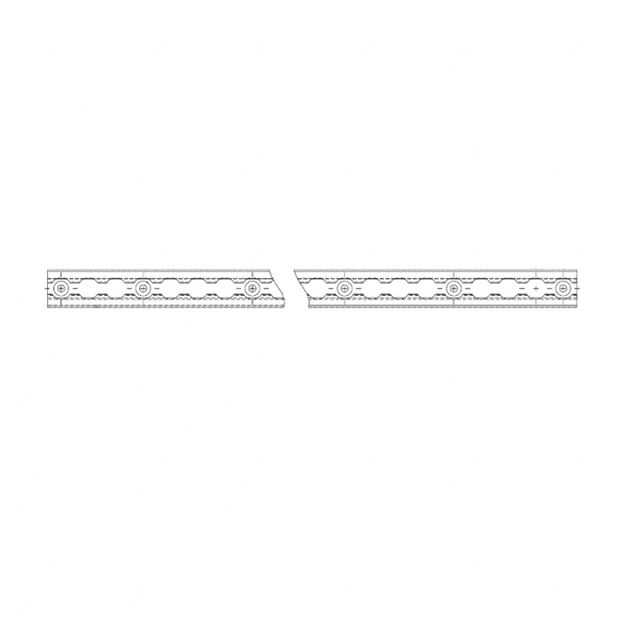 TBB 206546 TRACK EXTRUDED ALUM BUTT SER L