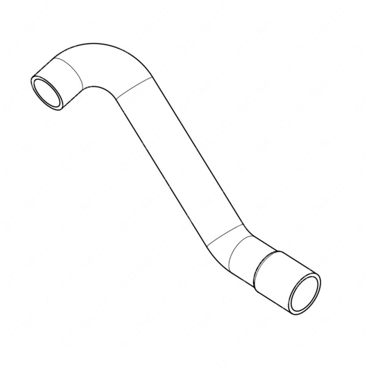 TBB 206702 HOSE LWR RAD RUB DD8 HDX