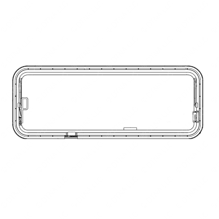TBB 207108 WINDOW-TINTED, TEMPERED W/VANDLOC PO