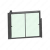 TBB 210679 DRIVERS WINDOW CLEAR STORM TEMP MILL