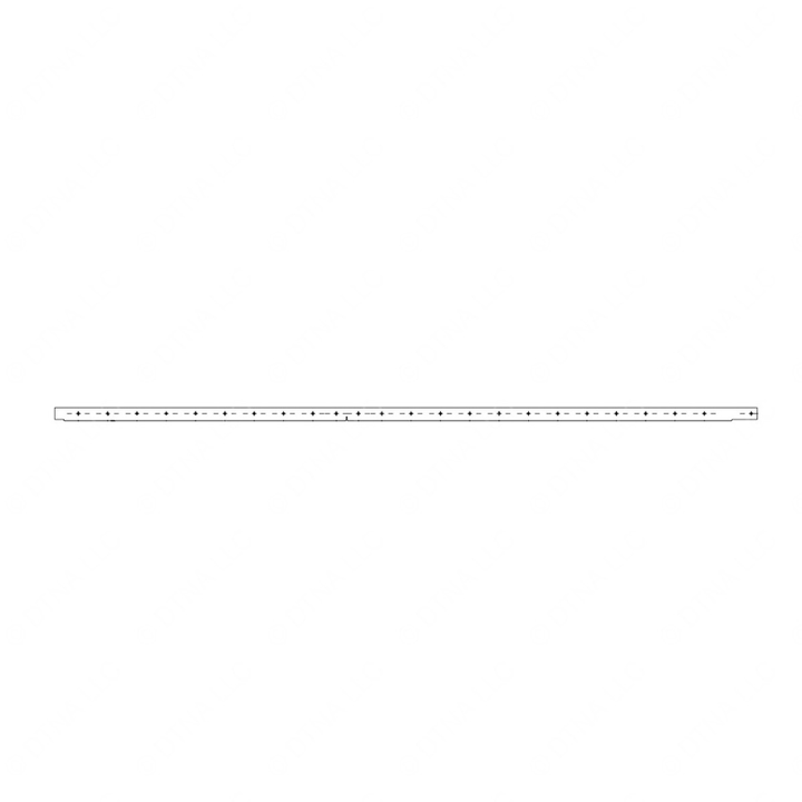 TBB 212282 REAR DOOR TRIM RS STEEL