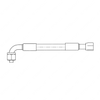 TBB 216214 REFRIGERANT HOSE 8  3/4 90 FEM TO 3/4