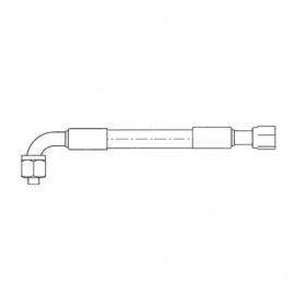 TBB 216214 REFRIGERANT HOSE 8  3/4 90 FEM TO 3/4