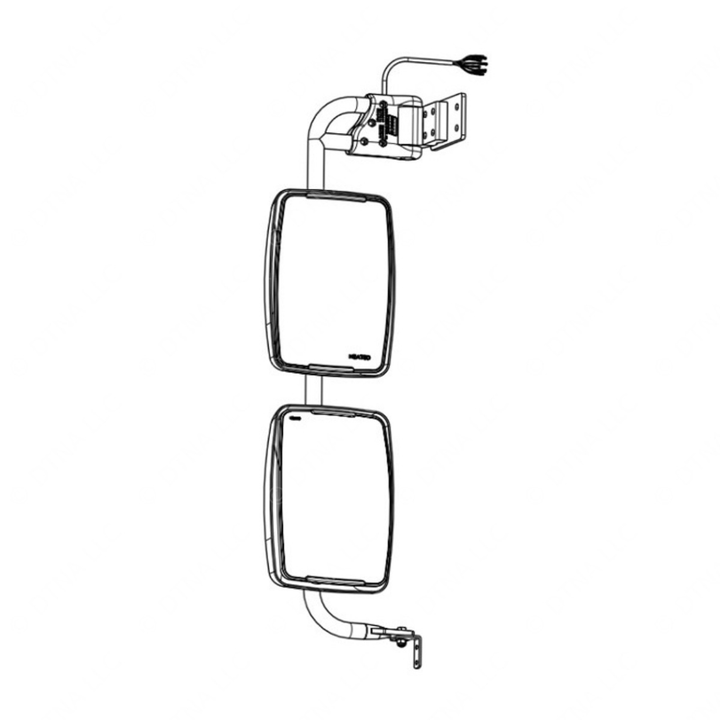 TBB 216386 ASY,MIR,OPENVIEW ES,TBB HDX D/S,BLK,STEE