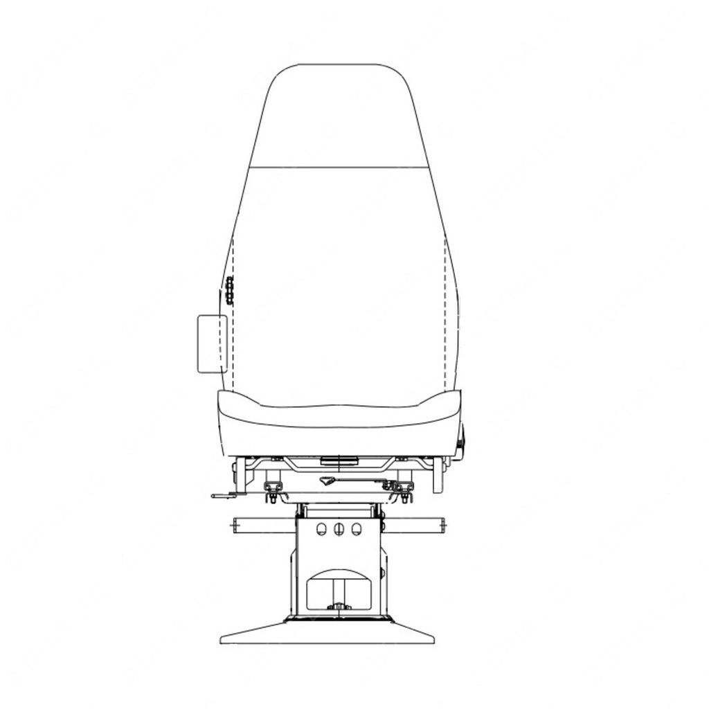 TBB 218892 DRIVER SEAT NATIONAL NS2000 MECH PEDEST