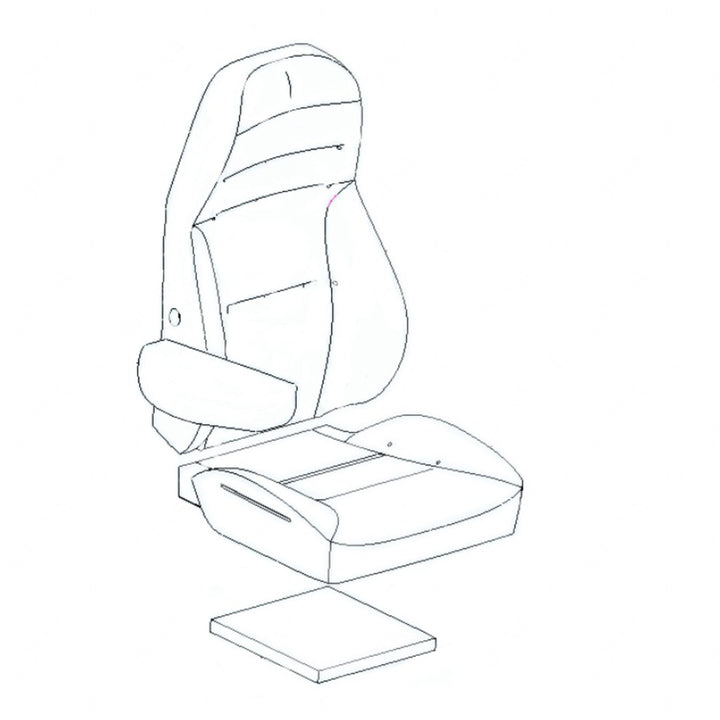 TBB 219021 CVR SEAT DRS PROF GRAY FB MINO GM/CHEV