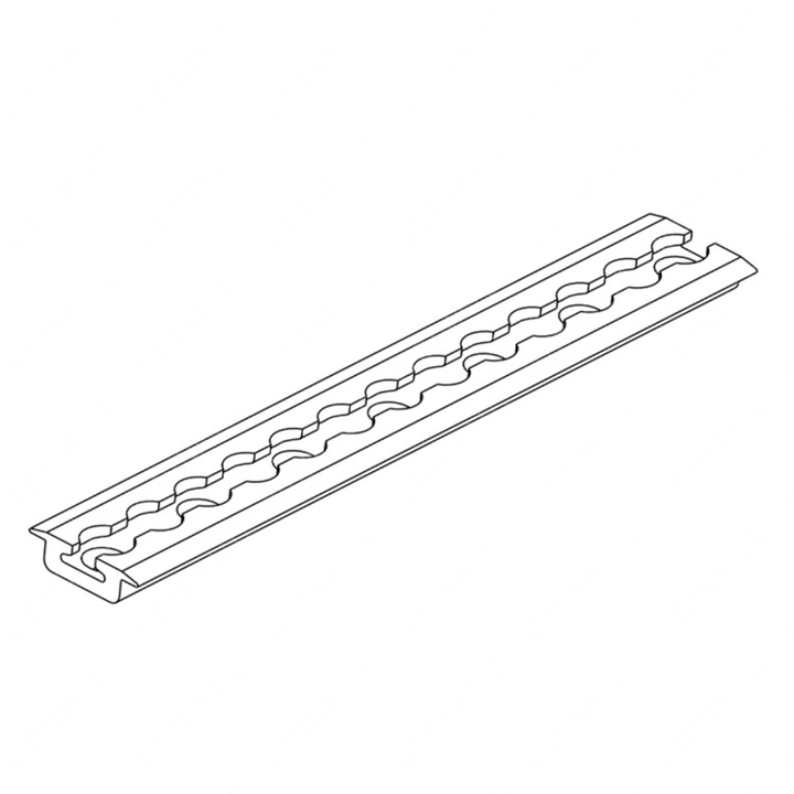 TBB 219762 TRACK FLANGE EXTRUDED ALUMINUM BUTTON