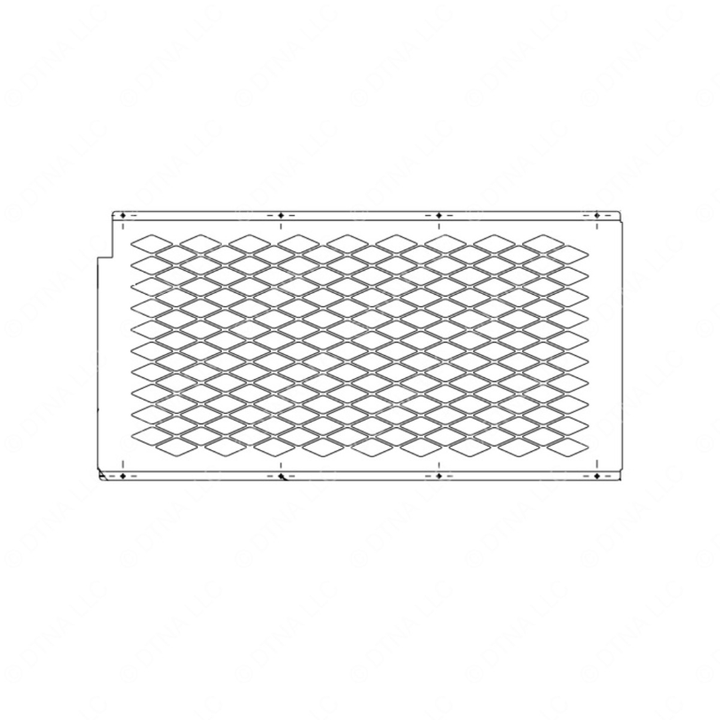 TBB 220616 REAR EMERGENCY DOOR GUARD BOTTOM GLASS